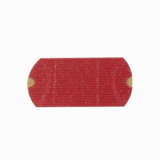 Cutie cadou Pliat Sclipici, 9.5x7x2.5 cm - Rosu