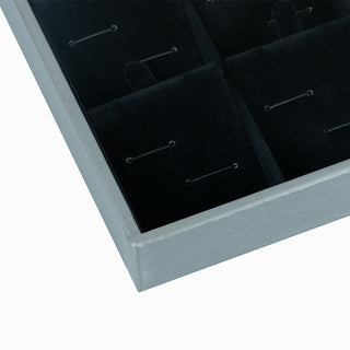 Suport bijuterii Buton Fara Geam, 35x24x3 cm - Gri / Negru