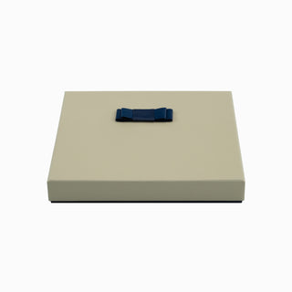 Cutie bijuterii Flower Up F.U, 21x21x3.2 cm - Crem / Bleumarin
