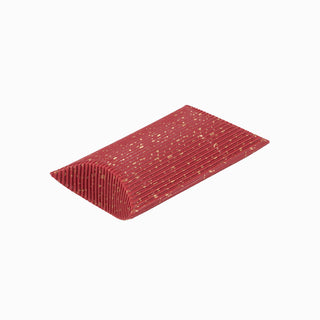 Cutie cadou Pliat Sclipici, 9.5x7x2.5 cm - Rosu