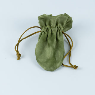 Saculet cadou Triunghi, 10x7+3.5 cm - Verde