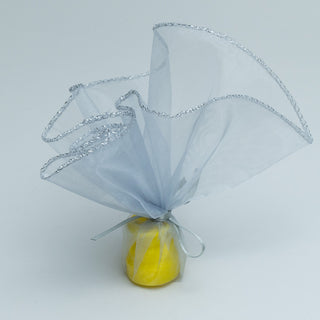 Saculet cadou Cercei Organza - Gri