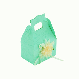 Cutie cadou Marturii | Martisor Pliat, 7x4.5x11 cm - Verde