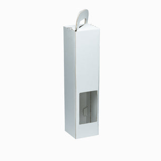Cutie cadou Vin Pliat, 8x8x33.5 cm - Alb