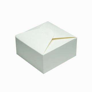 Cutie cadou Pliat Cutie Tort Nr 3, 11x11x5.5 cm - Alb