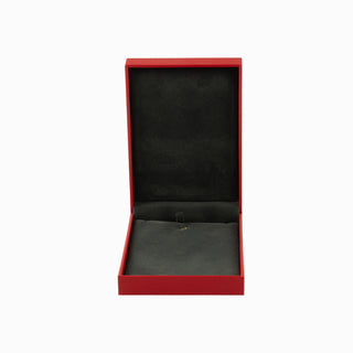 Cutie bijuterii Set Gama Piele, 11x16x4.5 cm - Rosu / Gri
