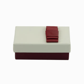 Cutie bijuterii Flower Up F.U, 5x8x3 cm - Crem / Bordo