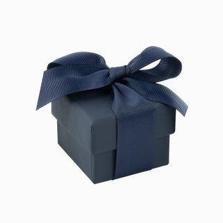 Cutie bijuterii Ribon Down R.D, 5.5x5.5x4.5 cm - Bleumarin