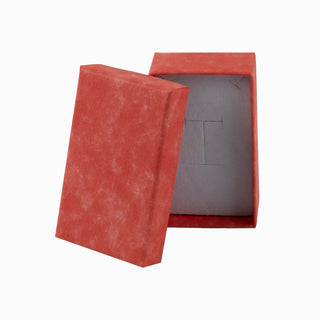 Cutie bijuterii Gama Diverse Culori Normal Paper, 5x8x3 cm - Corai / Alb