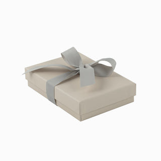 Cutie bijuterii Ribon Down R.D, 9.5x13.5x3.5 cm - Crem / Negru / Gri