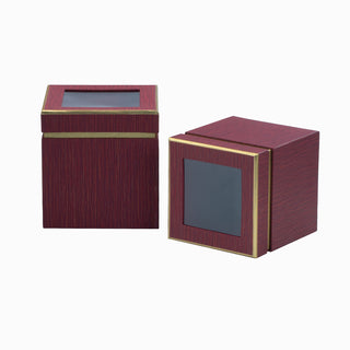 Cutie rigida cadou Rigid Set 2, 18x18x19 cm - Bordo