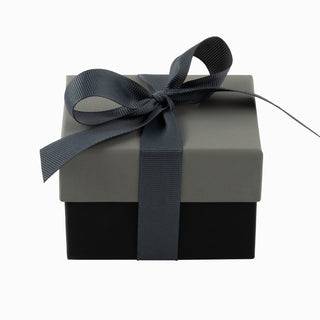 Cutie bijuterii Ribon Down R.D, 8.5x9x6 cm - Gri / Negru