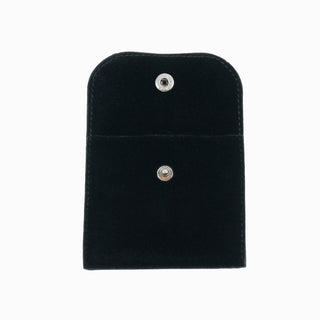 Saculet bijuterii Capsa, 8x8+4.5 cm - Negru