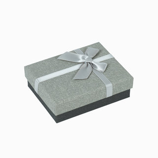 Cutie bijuterii Normal Paper, 7x9x3 cm - Gri Deschis / Gri Inchis / Alb / Gri