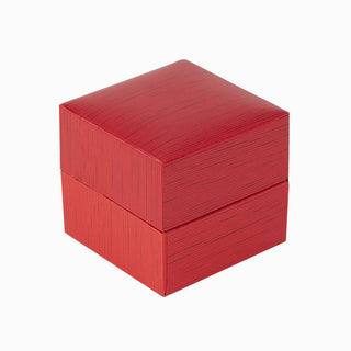 Cutie bijuterii Inel Elegant, 5.5x5.5x5 cm - Rosu / Bordo