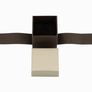 Cutie bijuterii Flower Up F.U, 5x5x4.5 cm - Crem / Maro