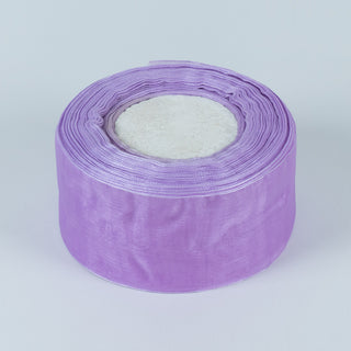 Panglica Organza, 5 cm latime, 50 y lungime - Lila