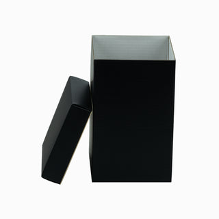 Cutie cadou Cub Pliat, 11.5x11.5x18 cm - Negru / Bronz