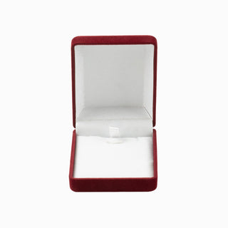 Cutie bijuterii Set Andreea, 6x7.5x3 cm - Bordo / Alb