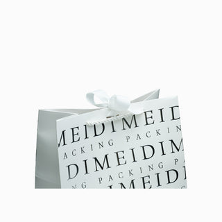 Punga cadou Cadou Meidi Embosaid, 23x18x12 cm - Alb / Argintiu