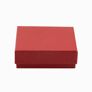 Cutie bijuterii Gama Diverse Culori Normal Paper, 9x9x3 cm - Rosu / Negru