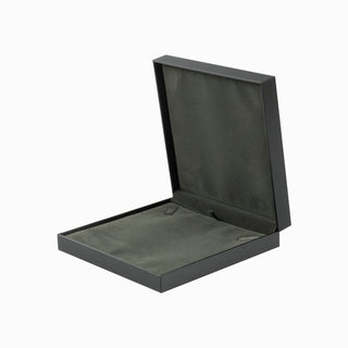 Cutie bijuterii Set Gama Piele, 17x17x4 cm - Negru / Gri