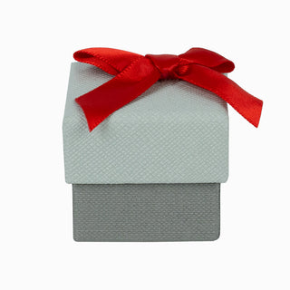 Cutie bijuterii Normal Paper, 4x4x3.5 cm - Gri Deschis / Gri Inchis / Gri / Rosu