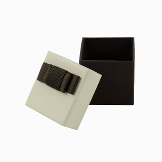 Cutie bijuterii Flower Up F.U, 5x5x4.5 cm - Crem / Maro