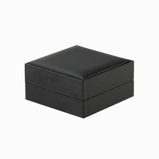 Cutie bijuterii Bratara Gama Piele, 9x9x4 cm - Negru / Gri