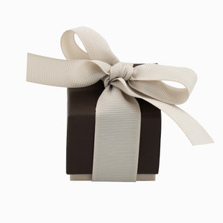 Cutie bijuterii Ribon Down R.D, 5x5x5 cm - Maro / Crem