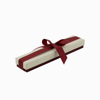 Cutie bijuterii Ribon Down R.D, 23x5x3 cm - Crem / Bordo