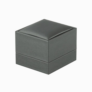 Cutie bijuterii Inel Gama Piele, 6.5x6x5 cm - Gri