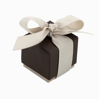 Cutie bijuterii Ribon Down R.D, 5x5x5 cm - Maro / Crem