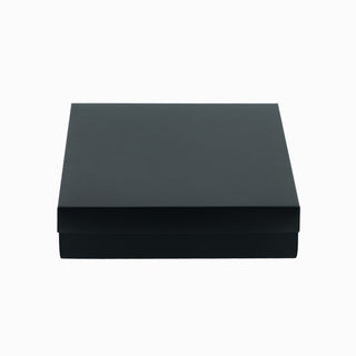Cutie cadou Dreptunghi Pliat, 26x36x6 cm - Negru / Bronz
