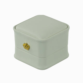 Cutie bijuterii Inel Rege, 6x6x6.2 cm - Crem