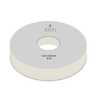 Panglica ripsata Textil, 0.9 cm latime, 100 y lungime - Crem