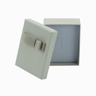 Cutie bijuterii Flower Up F.U, 7x9x3 cm - Crem / Alb / Gri