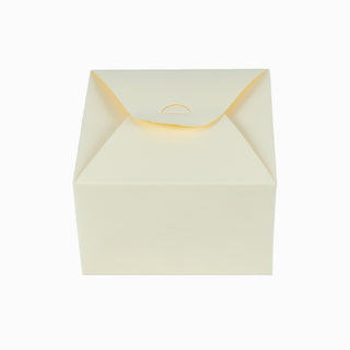Cutie cadou Pliat Cutie Tort Nr 4, 14.5x14.5x9 cm - Crem Inchis