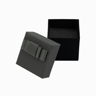 Cutie bijuterii Flower Up F.U, 5x5x4.5 cm - Gri / Negru