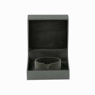 Cutie bijuterii Bratara Gama Piele, 9x9x4 cm - Gri