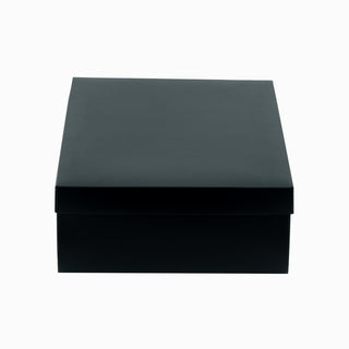 Cutie cadou Dreptunghi Pliat, 25x40x10 cm - Negru / Bronz