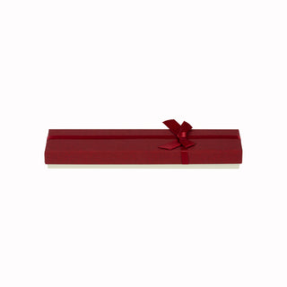 Cutie bijuterii Normal Paper, 21.5x4.5x3 cm - Bordo / Crem