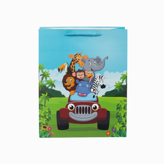 Punga cadou Cadou Jungla, 26x32x12 cm - Bleu