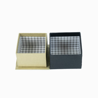 Cutie rigida cadou Cadou Rigid, 7.5x7.5x5.5 cm - Auriu / Negru