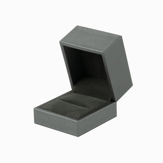 Cutie bijuterii Inel Gama Piele, 6.5x6x5 cm - Gri