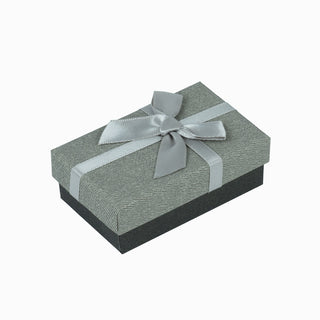Cutie bijuterii Normal Paper, 5x8x3 cm - Gri Deschis / Gri Inchis / Alb / Gri