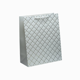 Punga cadou Cadou Romb, 26x32x12 cm - Alb