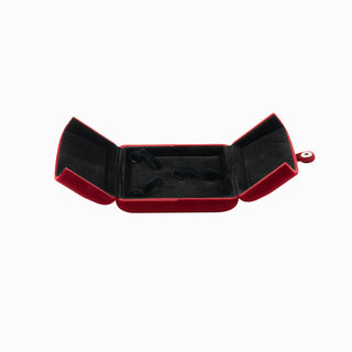 Cutie bijuterii Set Cavali, 10x10x4.5 cm - Bordo / Negru