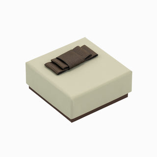 Cutie bijuterii Flower Up F.U, 6x6x2.5 cm - Crem / Maro