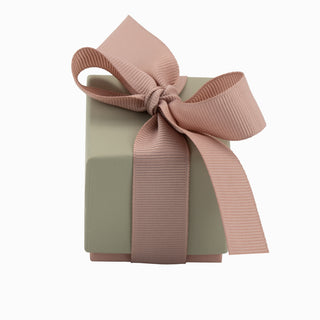 Cutie bijuterii Ribon Down R.D, 5x5x5 cm - Gri / Roz